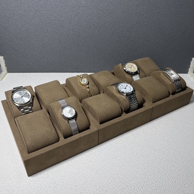 جعبه هدیه لوگوی برجسته PU Wood Watch Case برای فروشگاه ساعت